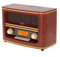 Retro-Radio FM Bluetooh 5.0 USB und Aux Wecker Apag. Autom.FABRILAMP