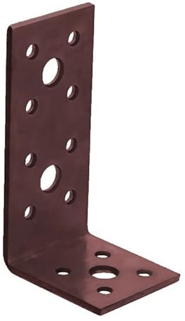 BPC Fixings Dual Coated Angle Bracket 10-Piece Set, 90 mm Length x 45 mm Width x 40 mm Height