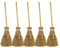 vepoty Tiny Brooms 5pcs Artificial Mini Broomsticks Dollhouse Broom Props Mini Straw Broom for Fairy Micro Landscape Décor