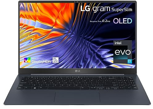LG Electronics gram 2023 SuperSlim 15Z90RT 15 inch ultra-lightweight OLED laptop, 13th Gen Intel Evo i7-1360P platform, 16GB RAM, 2TB SSD, Dolby ATMOS, Windows 11 (Neptune Blue)