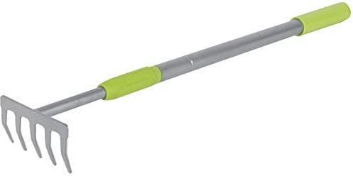Heavy Duty Extending Telescopic Leaf Rake - Long Handled Garden Tool - Extends from 63cm to 90cm