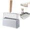 Roysmart Pelle à litière pour chat avec support, pelle à litière pour chat avec manche en bois, pelle en métal, pelle à litière pour chaton, longueur 28 cm