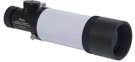 Vixen 7x50 Sucherfernrohr, beleuchtetes Fadenkreuz, dimmbar, abnehmbares Okular für Autoguider, 1,25-Zoll Anschluss, rote Beleuchtung