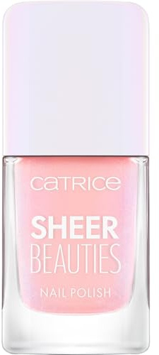 Catrice Sheer Beauties Nail Polish, Nr. 090, Pink, aufhellend, farbkorrigierend, transluzent, vegan, ohne Mikroplastikpartikel, ohne Parfüm, ohne Parabene, 1er Pack (10.5ml)