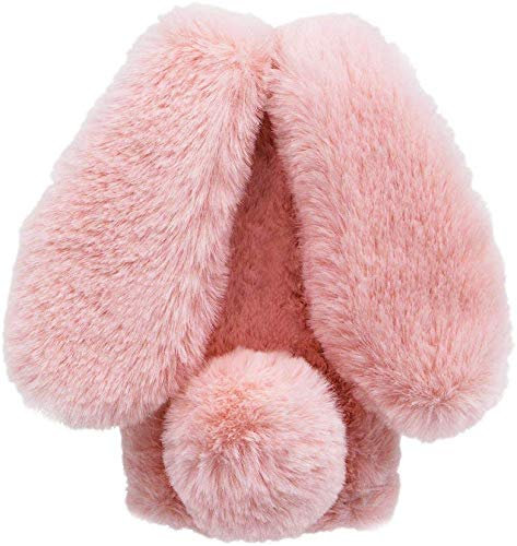 YKTO Peluche Oreilles Lapin Coque pour Redmi A3 Glitter Gems Peluche Moelleux Oreilles Lapin Belle Téléphone Case Peluche Fourrure Chaude Antichoc Phone Case pour Redmi A3,Rose