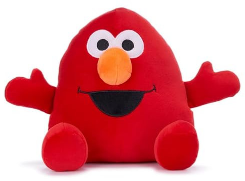 Sesamstraße Elmo & Krümelmonster SQUASHY PODGIES 21 cm Kuscheltier - SUPER Soft (Elmo)