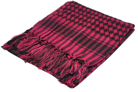 Set Schal Stirnband Mütze Schal aus Baumwolle, - und Halstuch mit Quaste für Outdoor-Camping-Zubehör, Unisex Auto Pflegesets Innenraum Tücher Stricken Set Mit Wintermütze Auto (Hot Pink, One Size)