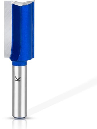 ASNOMY 1Pc Professionnelle Fraise Defonceuse 8mm, 16mm Double cannelure Fraise à rainurer de 8 mm- En métal dur - Fraise droite - Pour le travail du bois