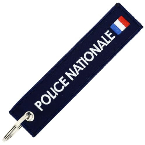 CLJ - Porte-clés - Police Nationale - France - Bleu marine foncé - Métiers - France
