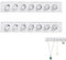 2 Piezas soporte para collar, soporte de joyería de pared acrílico, organizador de collar autoadhesivo, organizador collares,gancho de almacenamiento de joyas, utilizado para collares, pendientes