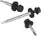 Vis pour tôles trapézoïdales PAROTEC, vis autoperceuses et autotaraudeuses avec rondelle d'étanchéité EPDM, tête hexagonale, 4,8 mm x 55 mm, RAL 7016 Anthracite, 200 pièces