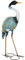 Outsunny Statue Jardin Exterieur, Sculpture de héron en métal, décoration de Jardin Exterieur 63 cm, pour étang, Patio, terrasse, pelouse, Multicolore