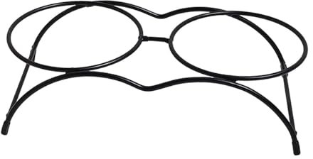 Gralara Cat Bowls Stand Feeding Station,Cat Bowl Holder Metal Stand for Pet Dish for Puppies