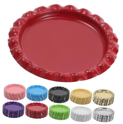 Angoily 1 Lot De Capsules De Bouteilles Pour Bricolage Capsules Plates Pour Pendentifs Capsules Décoratives Pour Bricolage Capsules Fournitures Pour Bricolage Capsules Métalliques