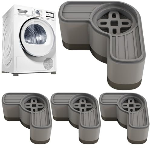 Antivibrationsfüße Für Waschmaschine | Schwingungsdämpfer Waschmaschin | Waschmaschinen Unterlage | Anti -Vibrationspads Für Waschmaschine | 4X Waschmaschine Trockner Podest | Stoßdämpferungssteigere