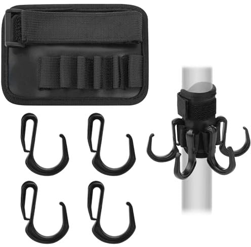 Umbrella Hook for Beachs,Holiday Accessories with 4-Prong Detachable Hook,Hanging Beach Umbrella Hooks for Bags,Holiday Essentials Parasol Hooks for Holidays,Portable Beach Accessory Beach Accessories