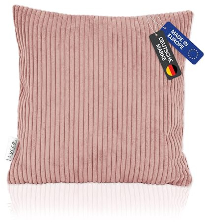 Lycce Kissenbezug, Kissenhülle Cordstoff (40 x 40 cm) Powder rosa