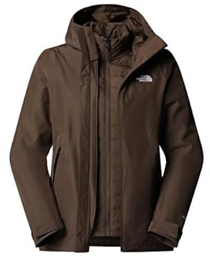 The North Face Damen Carto Mono Triclimate Hooded Jacke, Smokey Brown, XXL