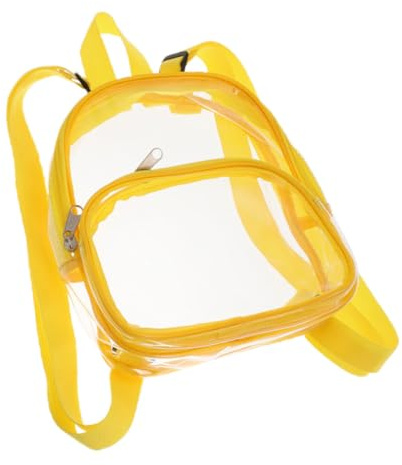 TOYANDONA Transparenter Rucksack Wasserdichter PVC Rucksack für Mädchen für Stadion Events Konzerte Schule und Outdoor Aktivitäten Bequeme Gepolsterte Viel Stauraum für Essentials