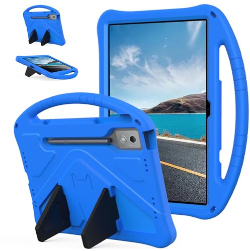 Funda infantil para Lenovo Idea Tab Pro de 12.7 pulgadas (TB-373FU/TB-375FC) 2025, ligera, a prueba de golpes, espuma EVA, mango resistente, soporte antideslizante, cubierta protectora con correa para