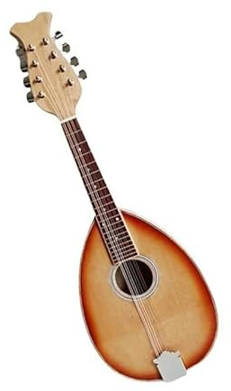 Mandolin High Pitch Mandolin Hard Case Scoop Wooden Instruments(Sun Color)