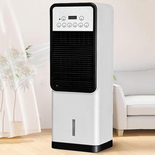 JATIBOSH Portable Air Conditioner 3-IN-1 Evaporative Air Cooler w/1.2L Tank 4 Modes & 3 Speeds 7H Timer Ice Packs Remote Control for Bedroom Home No Hose Needed Cooling Fan.