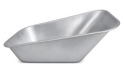 110L Wheelbarrow Body Tray Replacement – Universal Fitting Galvanised Steel Pan, Heavy Duty Metal Barrow Tray for Garden, Farm & Building Work