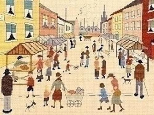Bothy Threads Cross Stitch Kit - Friday Market