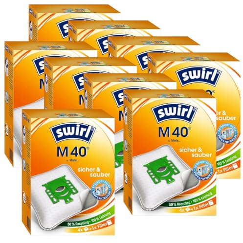 9 x Swirl M 40 MP Plus AirSpace Staubsaugerbeutel Staubbeutel Microvlies