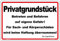 Schild Privatgrundstück Betreten und Befahren Hinweisschild 450x300mm stabile Aluminiumverbundplatte 3mm stark