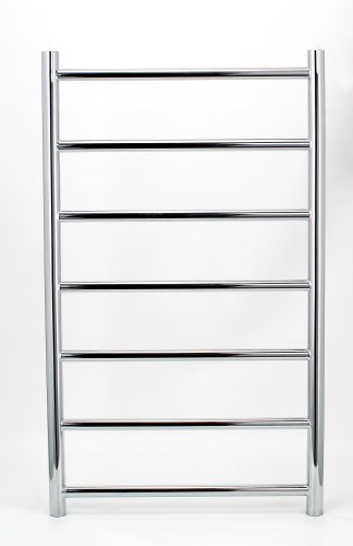 Manissa Selby Electric Heated Towel Rail Stainless Steel 600 W x 1000 H | Towel Warmer, Rust-Resistant, Bathroom, Wall Mounted, Mirror Polished