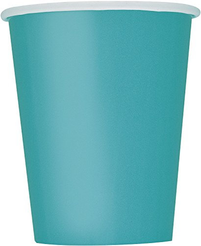 Papierbecher - 266 ml - Blaugrün - 14er-Pack