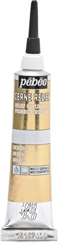 Pebeo CERNE Relief Rich Gold, Goldfarben, 20 ml (Pack of 1), 20