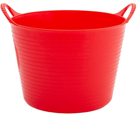 Faulks and Company 2594 Trug Flexible Micro Tub, Red, 0.37 Litre