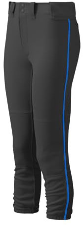 Mizuno Ladies White & Red Piped Belted Trousers Small