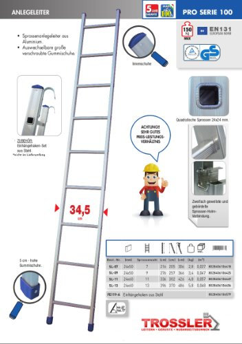 Escalera de aluminio 9 peldaños FACAL Serie 100