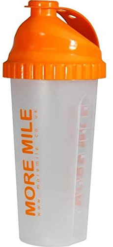 More Mile 650ml Protein Shaker - Orange