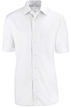 GREIFF Größe 47/48 Corporate Wear Basic Herren Hemd Regular Fit Halbarm Weiß Modell 6666