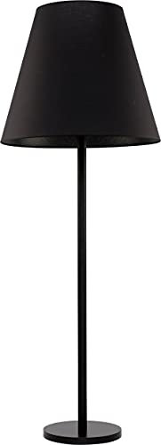 Leuchtstarke Stehlampe (in Schwarz, Höhe 162cm, 5-flammig, Trichter-Schirm) Stofflampe Innenleuchte Stehleuchte Standleuchte Standlampe