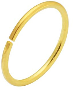 Monster Piercing | 14K Gold | Nasenring Nasenpiercing 20 Gauge - 8MM Durchmesser | offener Nasenring | Nase Piercing Frauen Männer | Weißgold, Gelbgold oder Rotgold