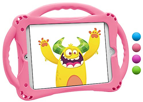 TopEsct iPad Mini Case Kinder Anti-Shock Stoßfest Griff Ständer Schutzhülle für iPad Mini, Mini 2, Mini 3 iPad Mini 4 und iPad Mini 5 2019 (Rosa)