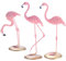 Notakia GAOBEI Kunstharz-Skulptur, Statue, Ornament, Wohndekoration, Zubehör, Tier, Flamingo, Vögel, Statue für Wohnzimmer (Set von 3)