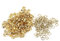 Ösen Nieten für Leder, 100 stücke Ösen Gold 5mm, Metall Ösen und Scheiben für DIY Leder Handwerk Stoff Gürtel Locher Rahmung Dekoration Nieten Ösen (Gold)