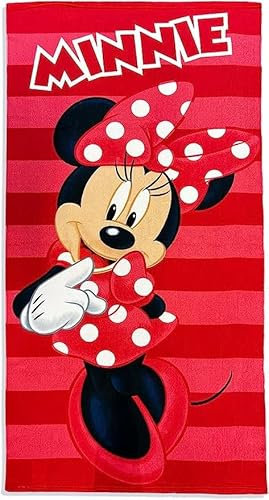 Minnie Mouse Disney Pink Kleid und börse Blumen süÃŸ, Chic und einzigartiger Poncho Kapuzenhandtuch rot