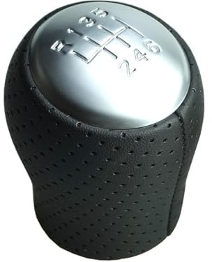 Newtown2700-parts Schaltknauf perforiert, schwarze Naht 6 Gang R1 - kompatibel/Ersatzteil für NISSAN Qashqai J10, JJ10 (ab Bj. 2006), Juke (ab Bj. 2010) und X-Trail T31 (ab Bj. 2007)