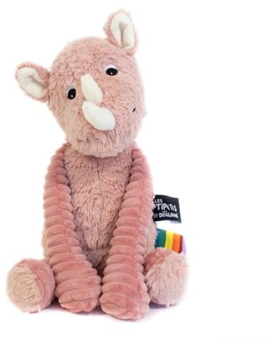 Les Déglingos Ptipotos by Deglingos Rhino Plush Toy Pink