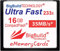 eMemoryCards 16GB Ultra Fast 35MB/s CompactFlash memory card compatible with Canon 10D/20D/30D/40D/50D/1D/1Ds/5D/5Ds/7D Mark I/II/III/IV, Nikon D, Olympus E, Sony Alpha, Leica S Cameras