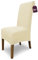 SCHEFFLER-Home 6X Stuhlhussen Stretch Emma/elastische Stuhlhussen 6er Set Natur/Stuhlhussen Baumwolle als Stuhlabdeckung/Stuhlhussen Schwingstühle/Stuhl Hussen Stretch als Stuhlüberzug