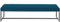 Kare Design Bank Smart Velvet, Petrol, Sitzbank, Polsterbank, Samtoptik, Stahl Gestell, 40x150x40 cm (H/B/T)