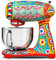 Smeg, Impastatrice Planetaria SMF03DGEU, 10 Livelli di Velocità, Funzione Smooth Start, Ciotola da 4,8 L, Sicurezza Blocco Motore, 3 Fruste, Gancio e Coperchio in Dotazione, 800W, Dolce & Gabbana